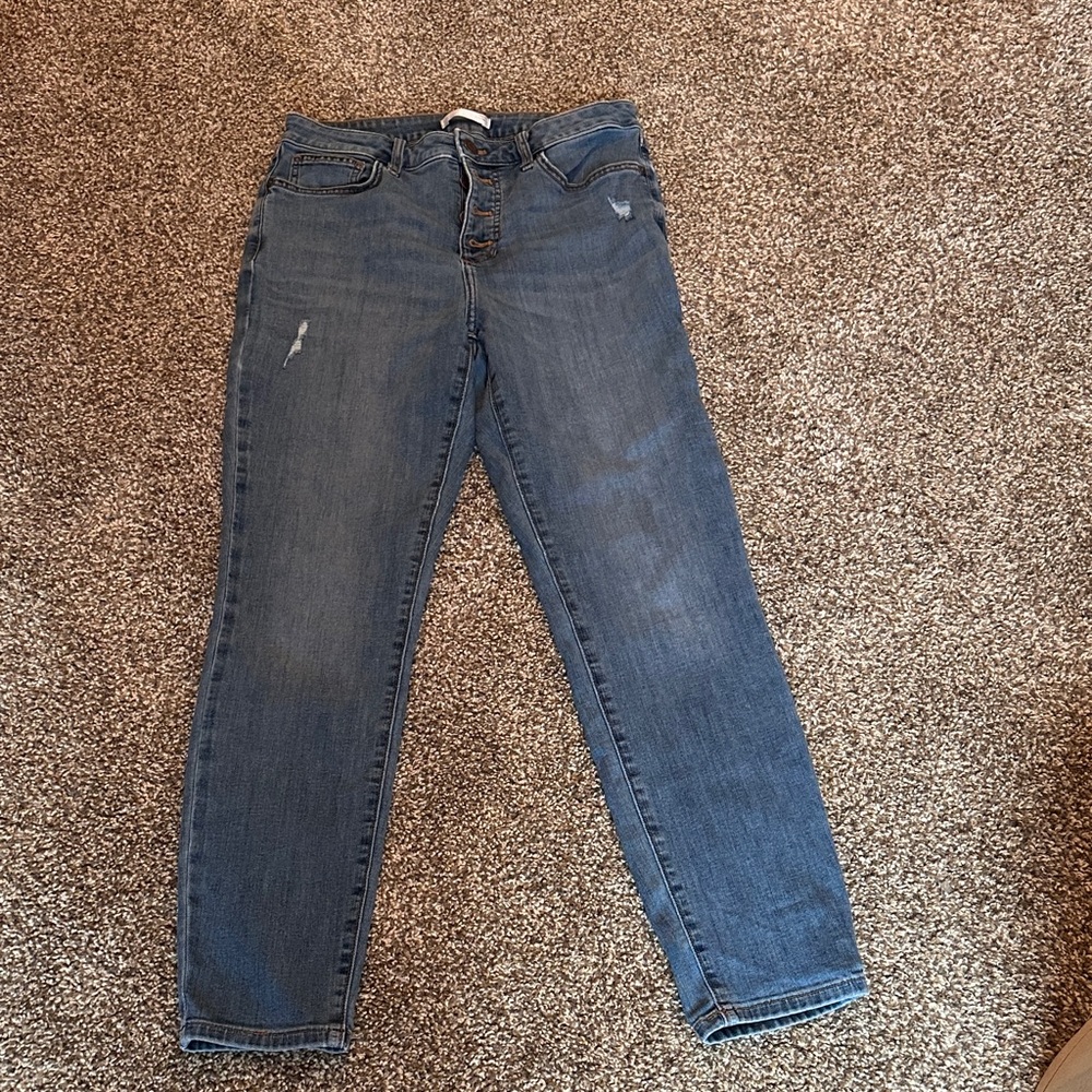 LC Lauren Conrad Classic Blue Skinny Jeans
